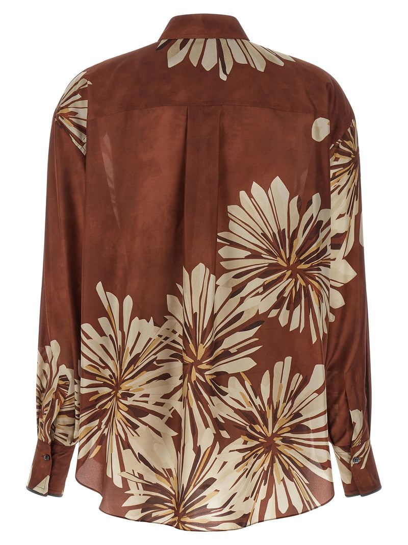 Brunello Cucinelli Floral Patterned Shirt | Urbalenti™ NYC