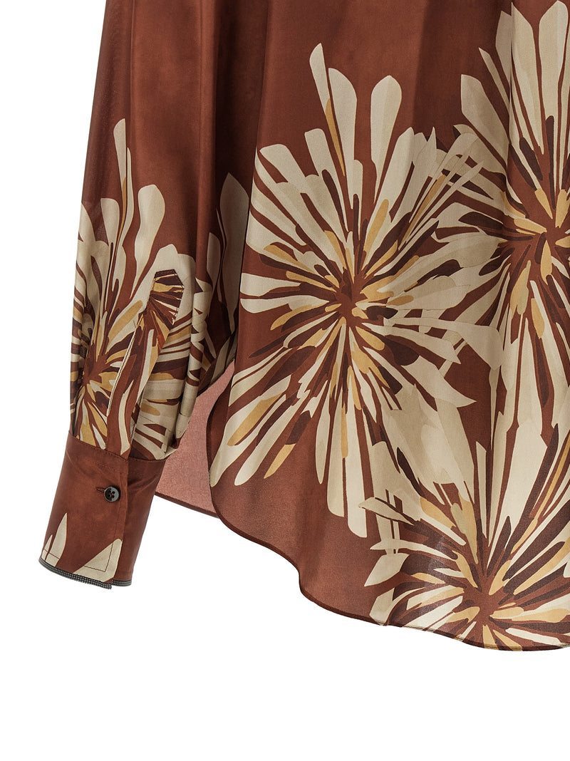 Brunello Cucinelli Floral Patterned Shirt | Urbalenti™ NYC