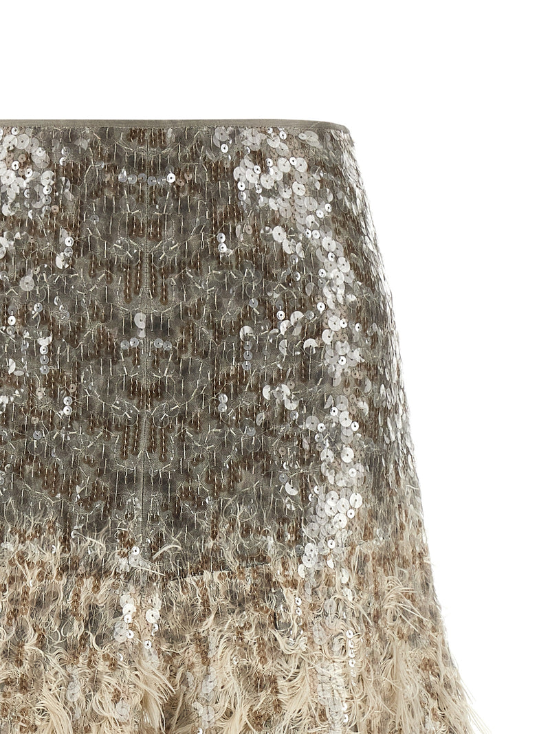 Brunello Cucinelli Dazzling Dégradé Skirt | Urbalenti™ NYC