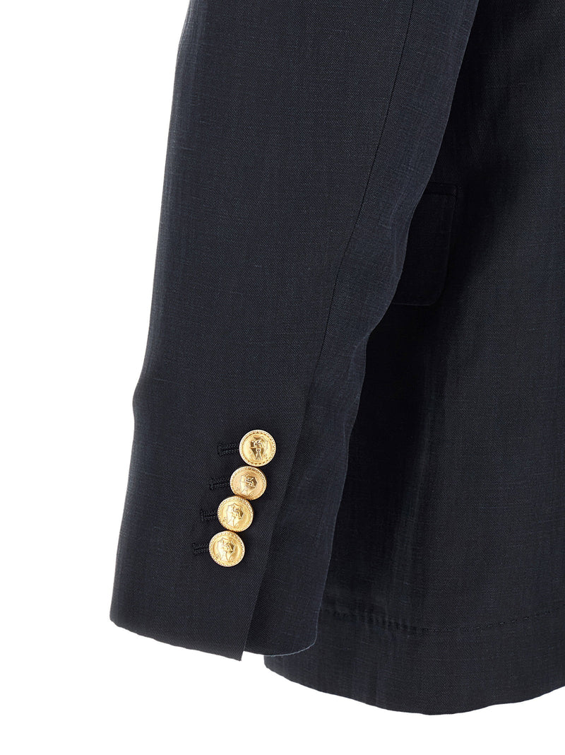 Brunello Cucinelli Brunello Cucinelli Silk Twill And Linen Délavé Blazer