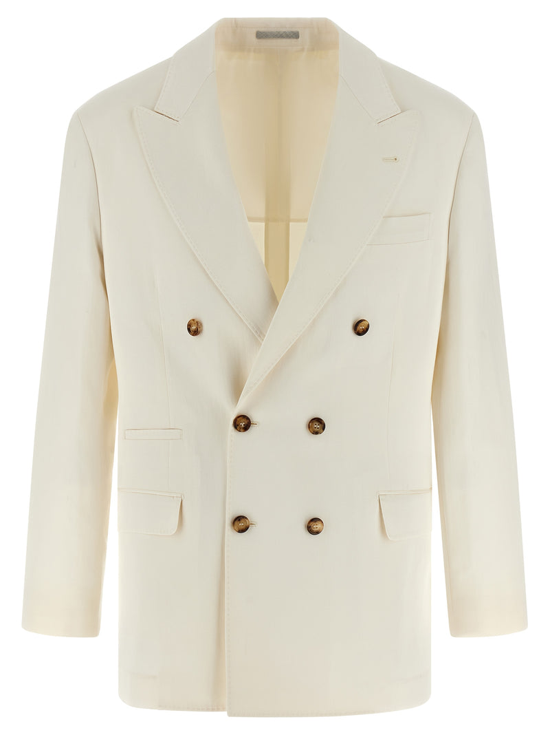 Brunello Cucinelli Linen Silk Blazer | Urbalenti™ NYC