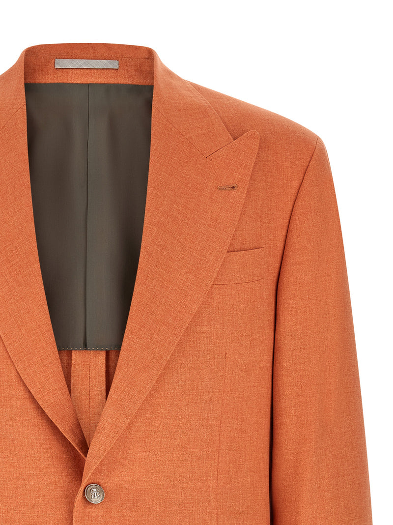 Brunello Cucinelli Mouliné Canvas Blazer | Urbalenti™ NYC