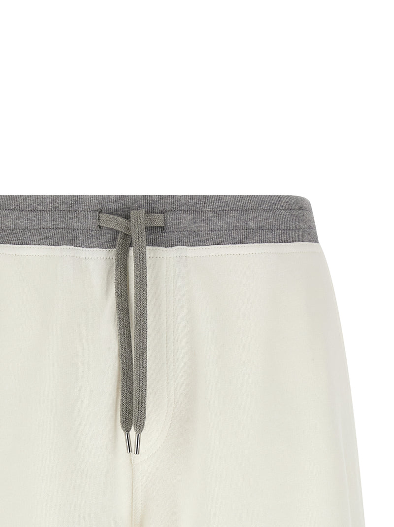 Brunello Cucinelli Mélange Sweatshirt Bermuda Shorts - Cotton - Style 33... | Urbalenti™ NYC