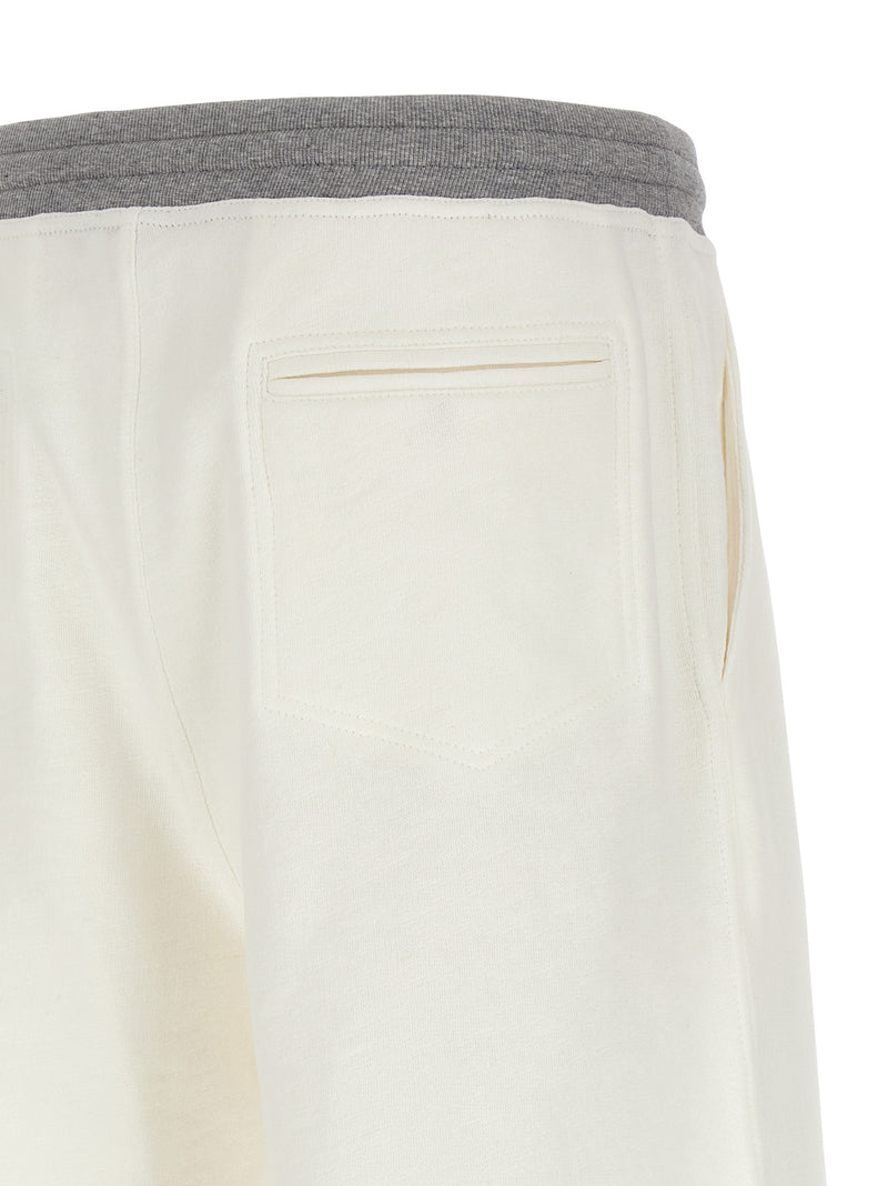 Brunello Cucinelli Mélange Sweatshirt Bermuda Shorts - Cotton - Style 33... | Urbalenti™ NYC