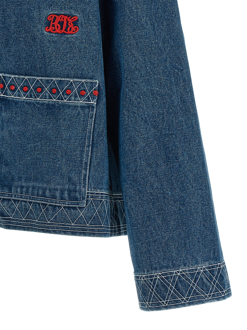 Bode Bode Embroidery Denim Jacket