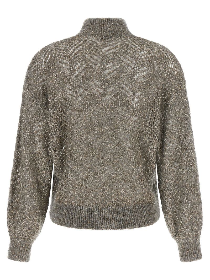 Brunello Cucinelli Brunello Cucinelli Dazzling Abstract Leaf Sweater