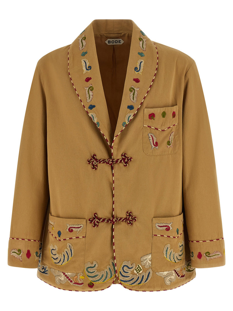 Bode Bode Feather Runner Smoking Blazer