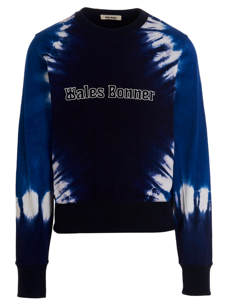 Wales Bonner Wales Bonner Logo Embroidery Tie Dye Sweatshirt