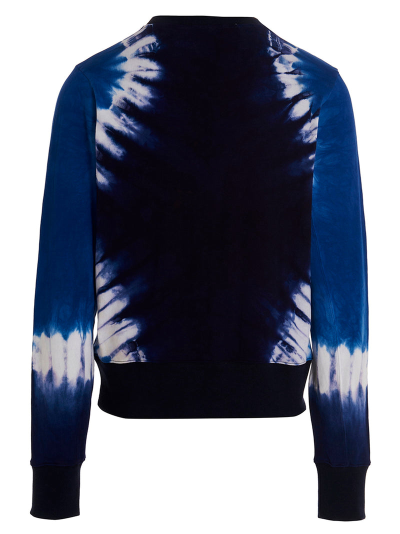 Wales Bonner Wales Bonner Logo Embroidery Tie Dye Sweatshirt