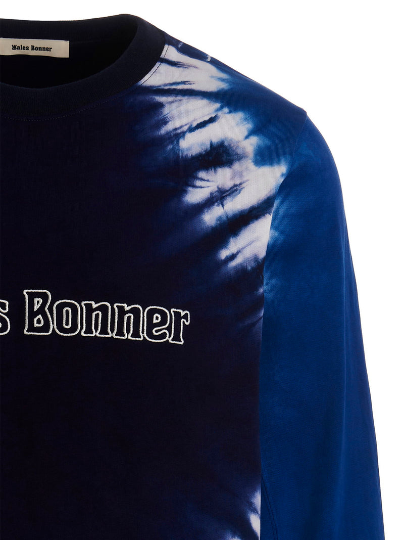 Wales Bonner Wales Bonner Logo Embroidery Tie Dye Sweatshirt