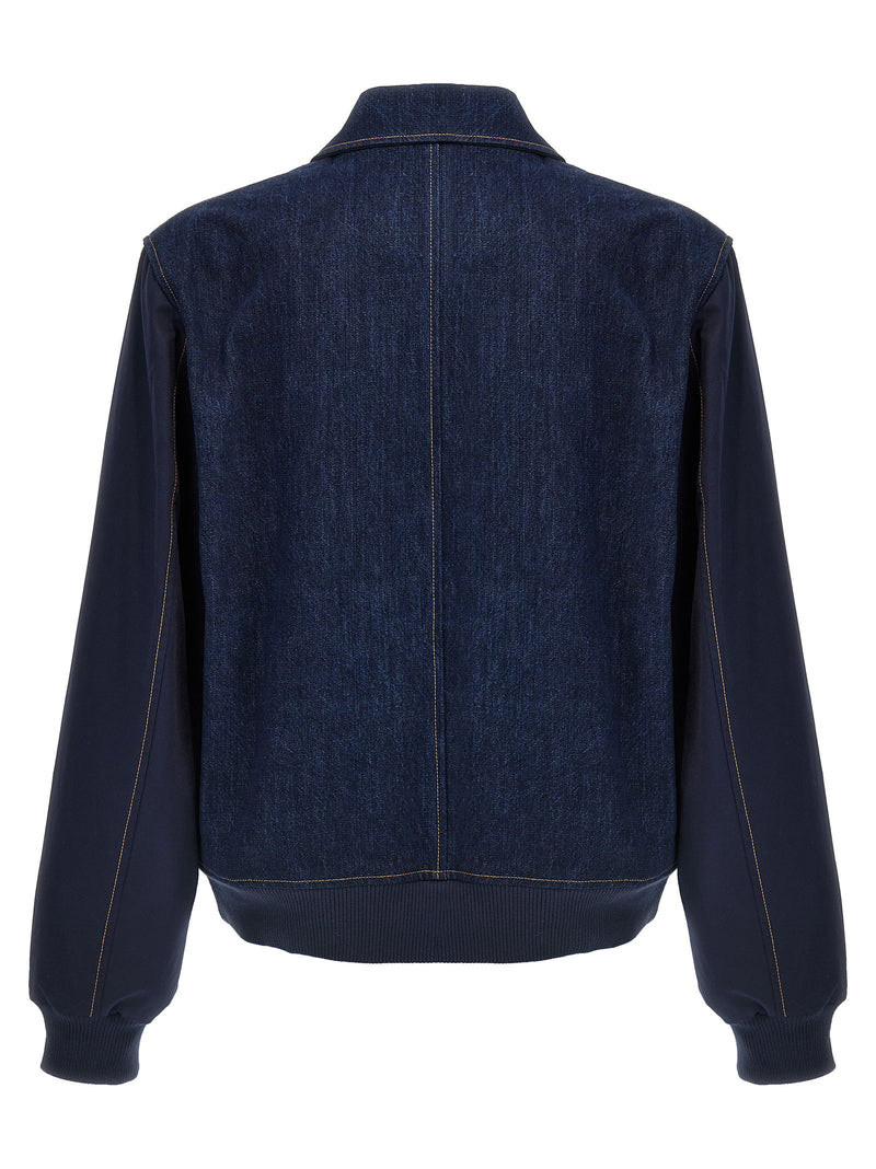 Wales Bonner Wales Bonner The Echo Denim Varsity Jacket