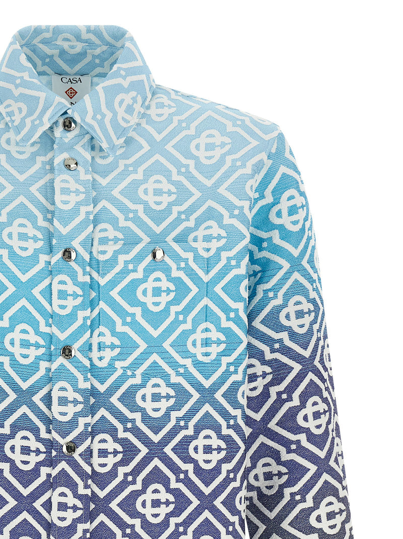 Casablanca Casablanca Shacket Monogram Gradient Jacquard