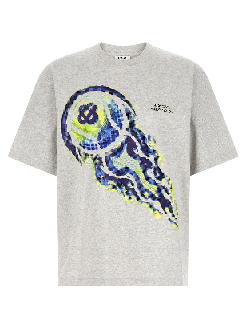 Casablanca Casablanca Flaming Tennis Ball T-shirt