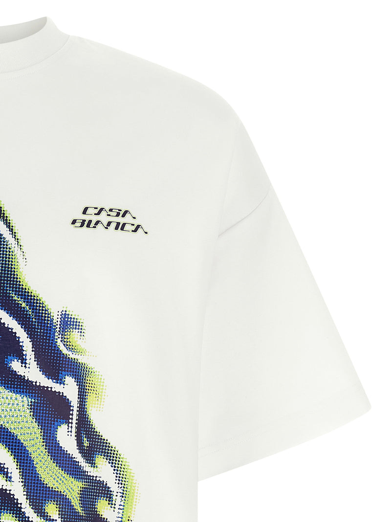 Casablanca Casablanca Flaming Tennis Ball T-shirt