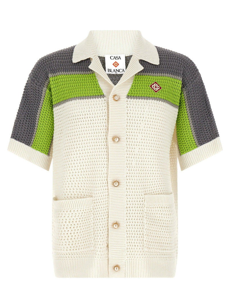 Casablanca Casablanca Stripe Crochet Shirt