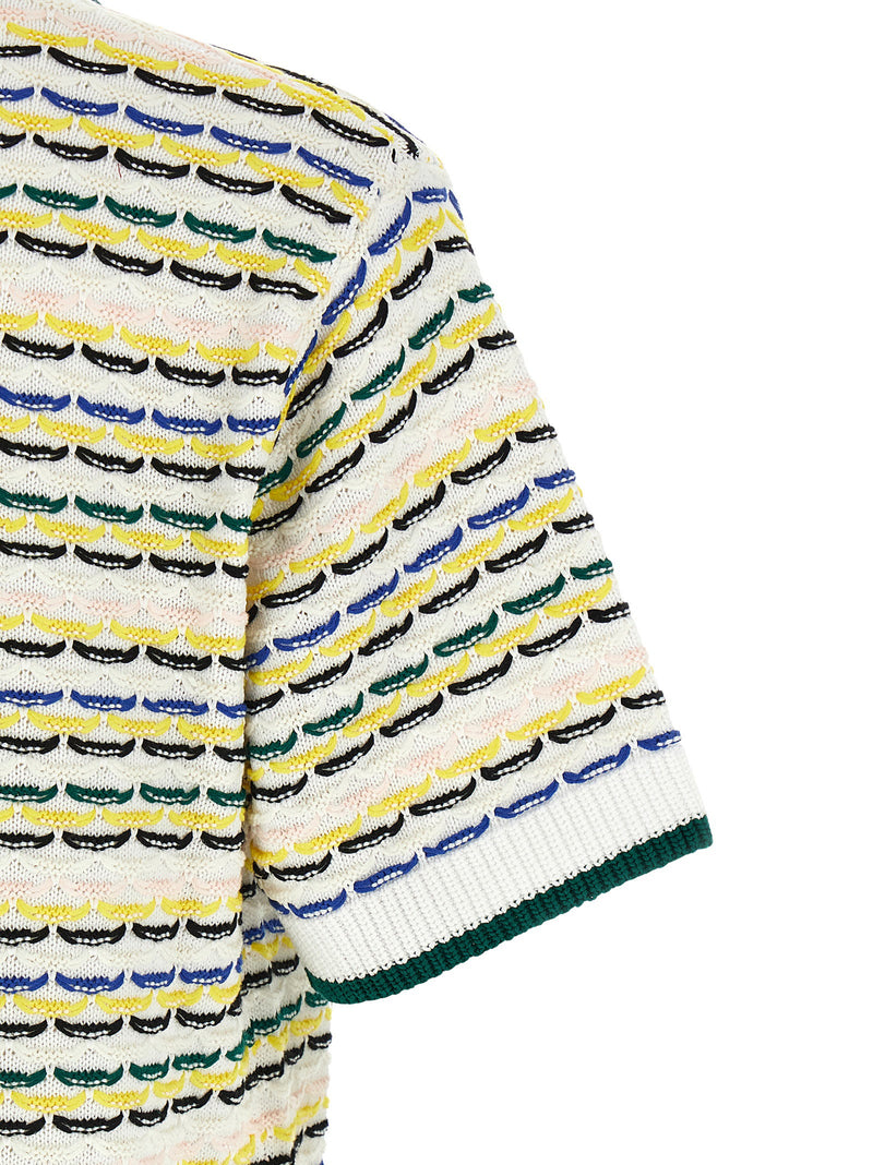 Casablanca Casablanca Tuck Stitch Short Sleeve Shirt