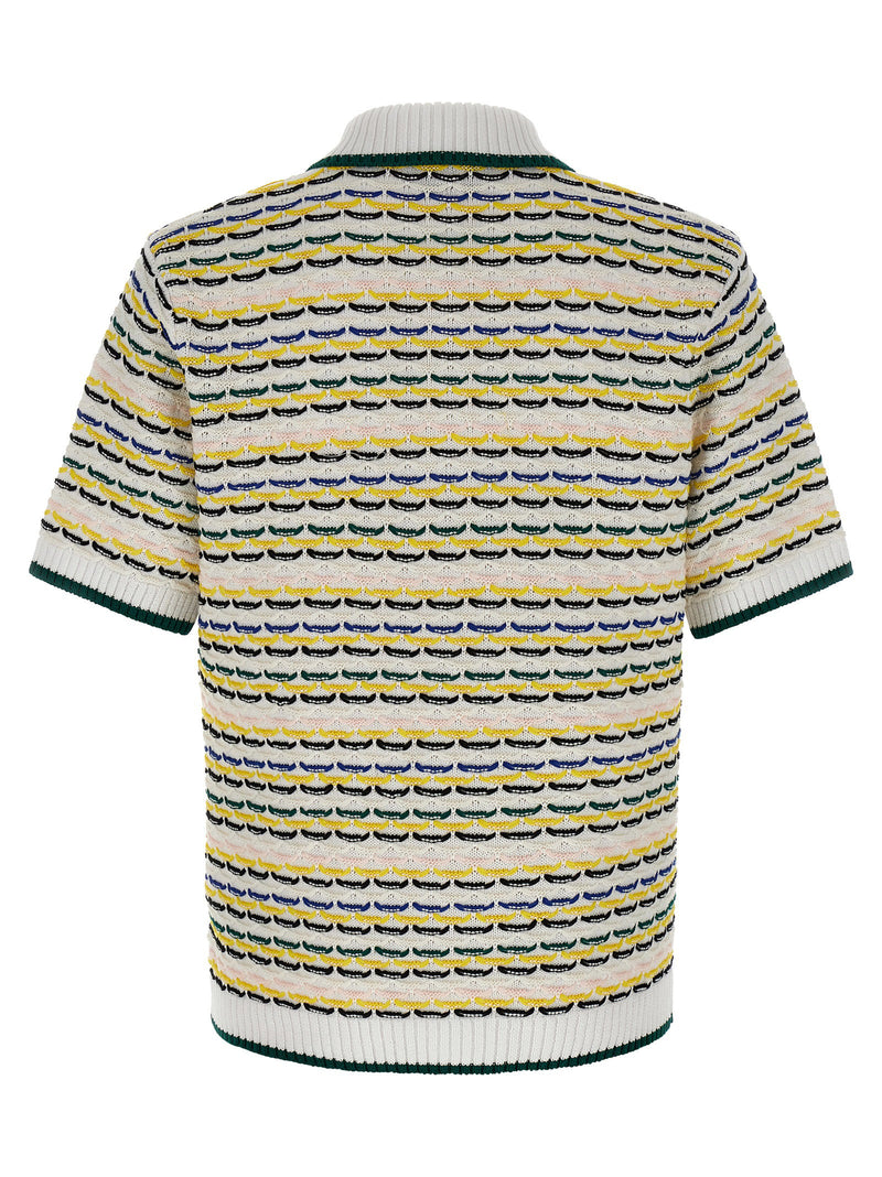 Casablanca Casablanca Tuck Stitch Polo Shirt