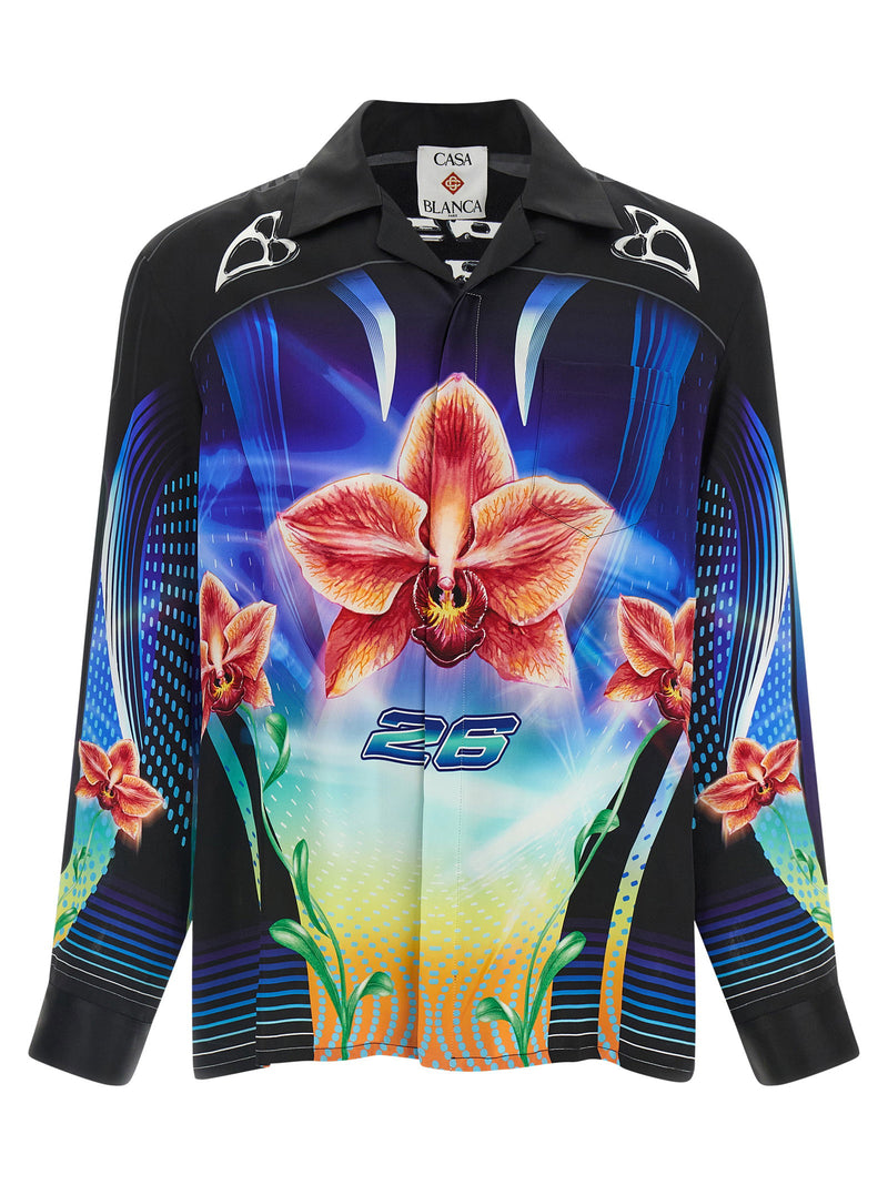Casablanca Casablanca Orchid Racer Shirt