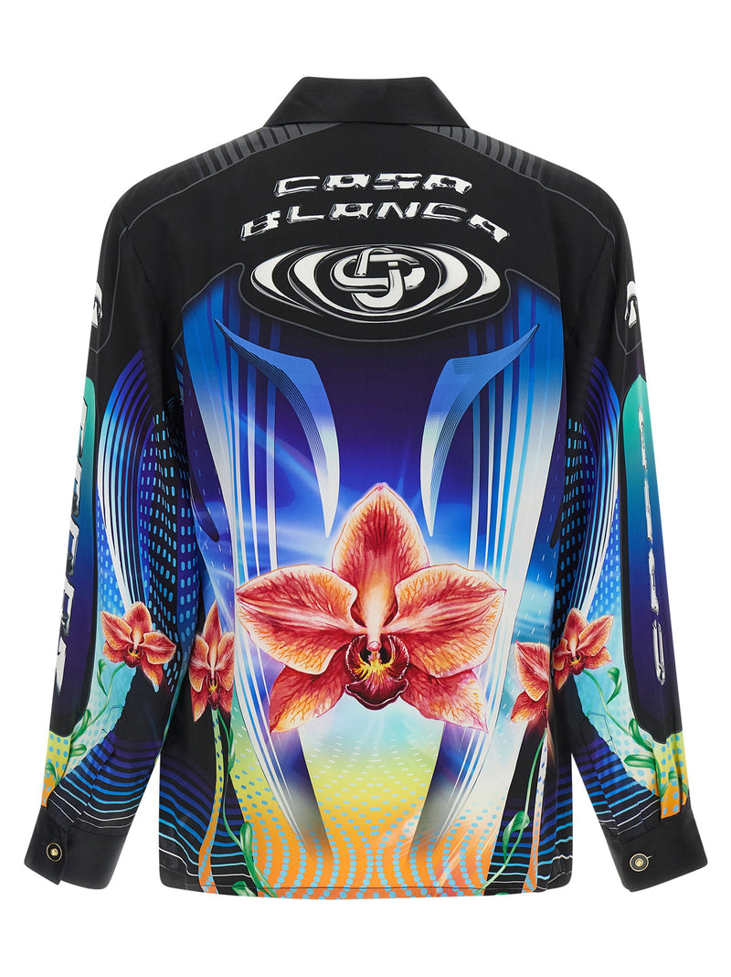Casablanca Casablanca Orchid Racer Shirt