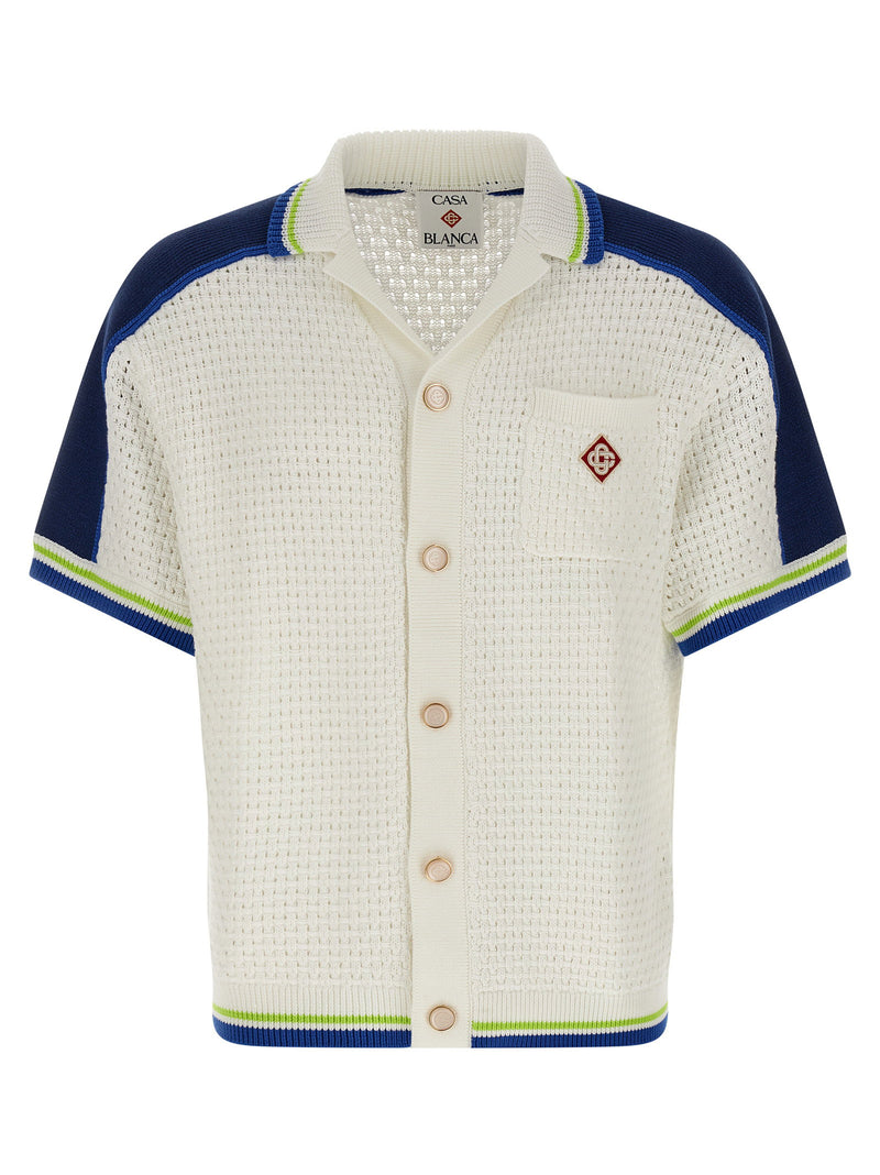 Casablanca Casablanca Tennis Cotton Crochet Shirt