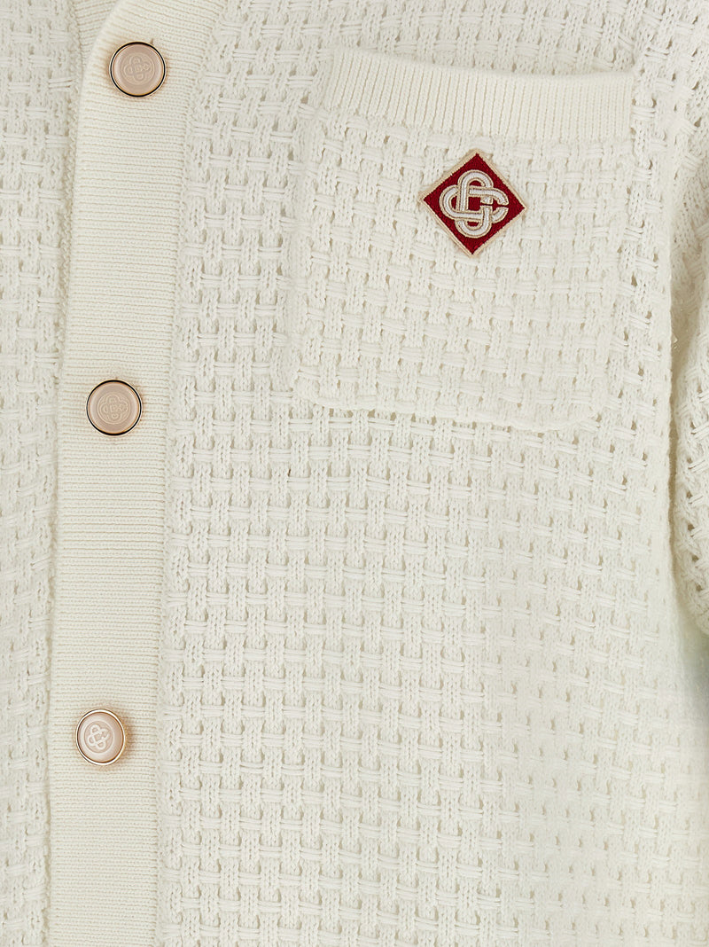 Casablanca Casablanca Tennis Cotton Crochet Shirt