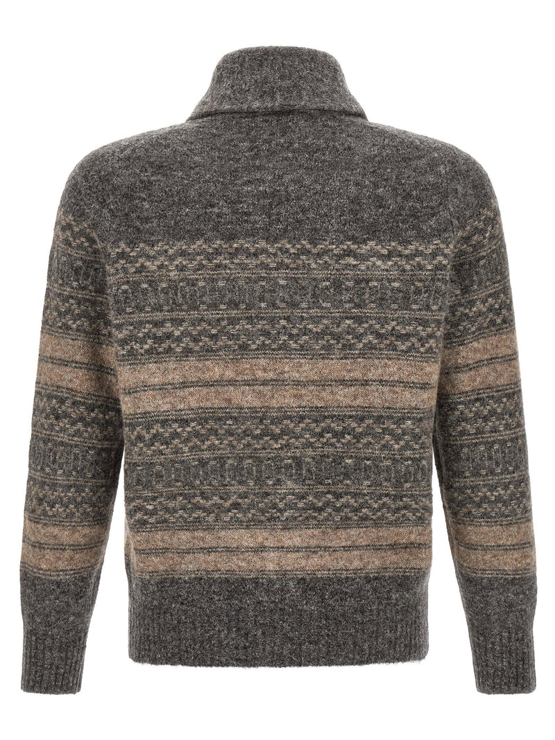 Brunello Cucinelli Brunello Cucinelli Nordic Jacquard Cardigan