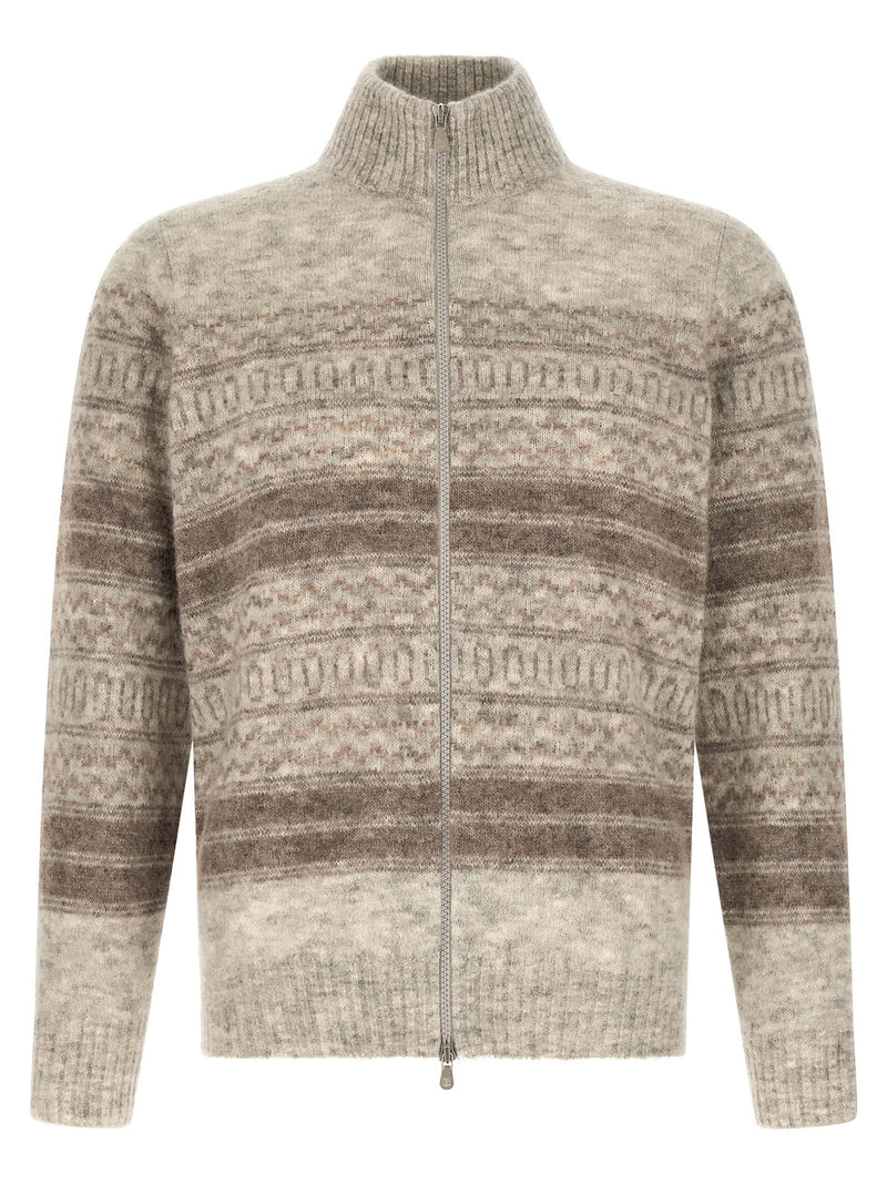 Brunello Cucinelli Brunello Cucinelli Nordic Jacquard Cardigan