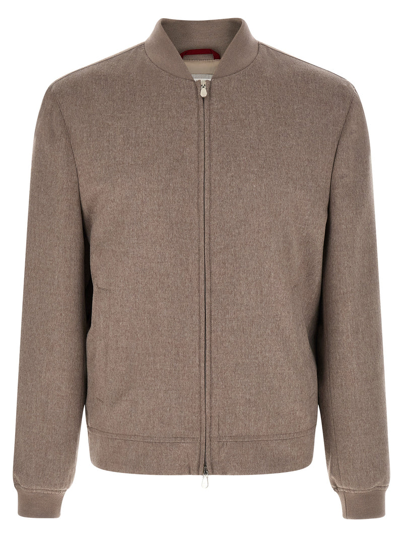 Brunello Cucinelli Cashmere Bomber Jacket | Urbalenti™ NYC