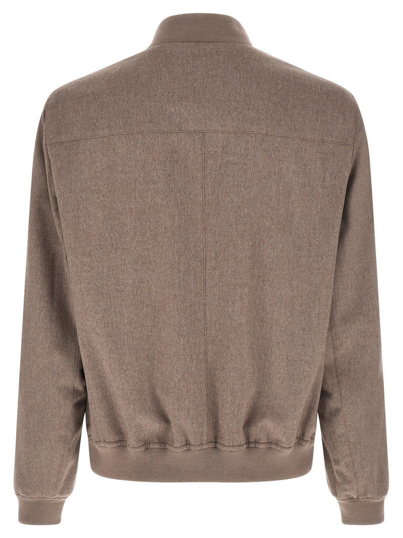 Brunello Cucinelli Cashmere Bomber Jacket | Urbalenti™ NYC