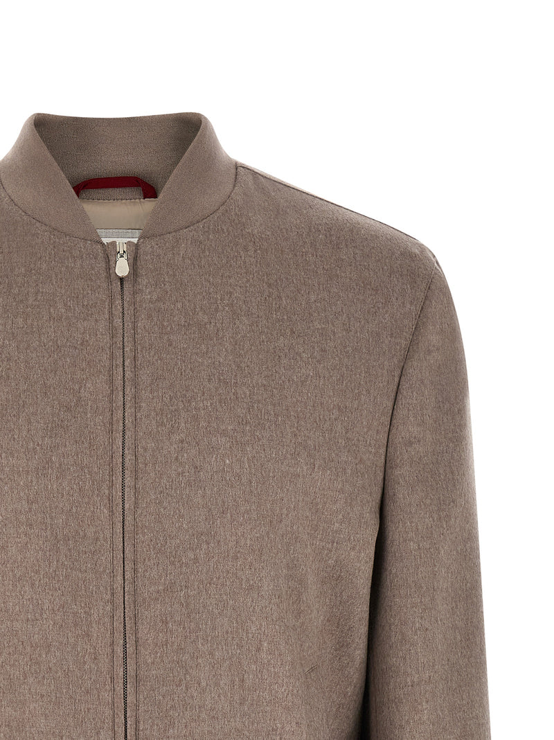 Brunello Cucinelli Cashmere Bomber Jacket | Urbalenti™ NYC