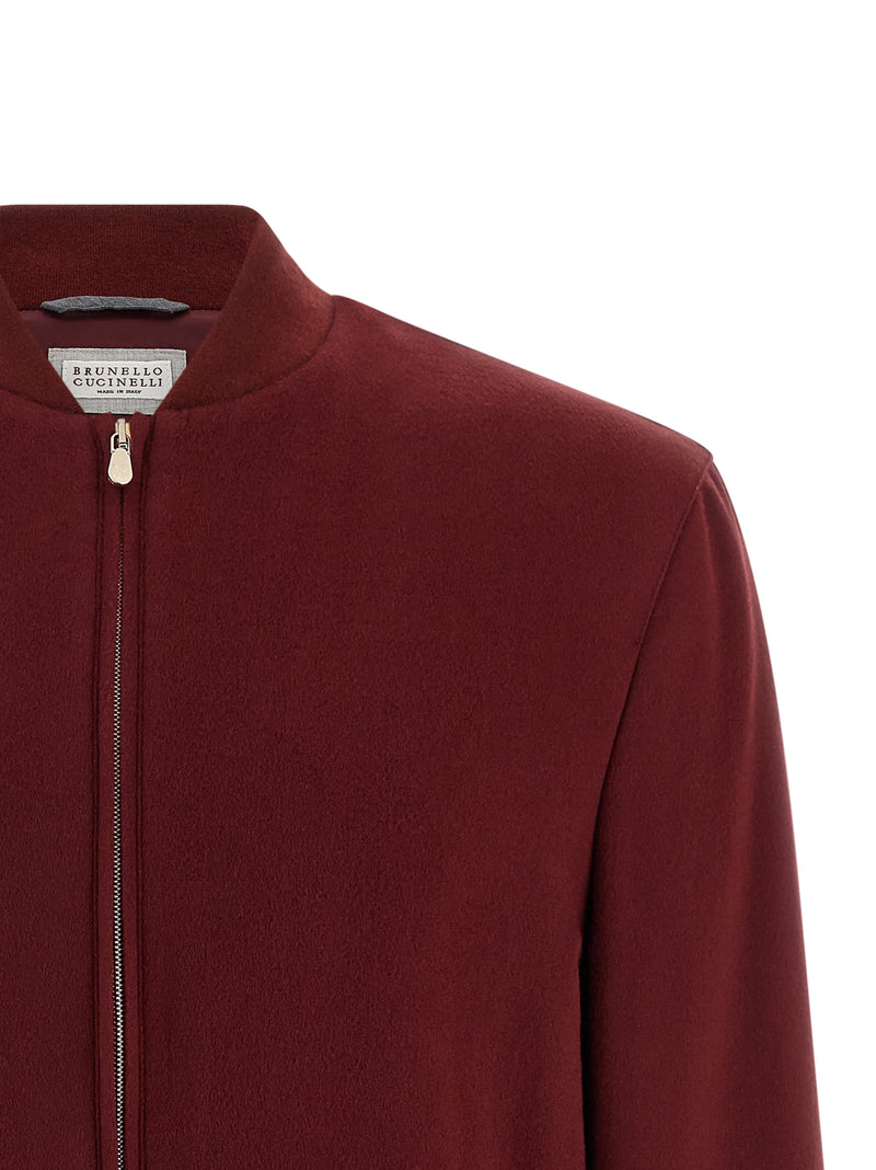 Brunello Cucinelli Cashmere Bomber Jacket - Cashmere - Style 0CRH60 | Ur... | Urbalenti™ NYC