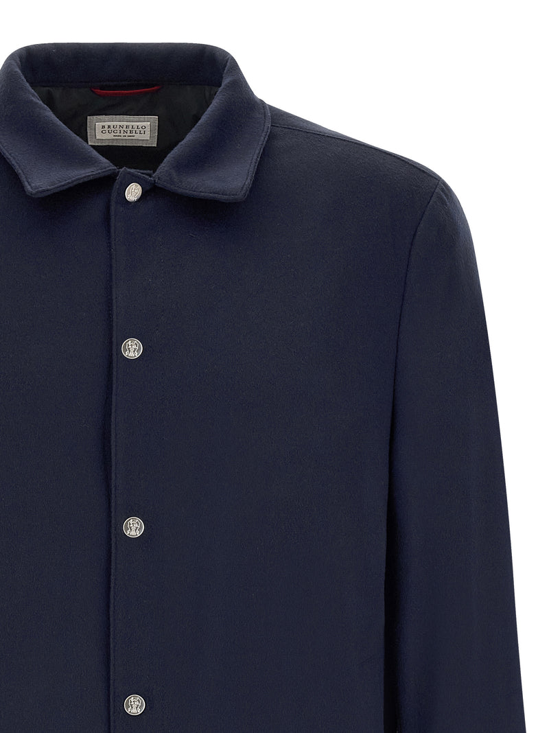Brunello Cucinelli Flannel Overshirt | Urbalenti™ NYC
