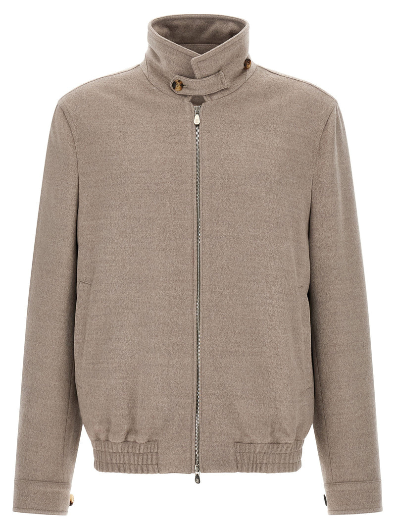 Brunello Cucinelli Brunello Cucinelli Virgin Wool Beaver Bomber Jacket
