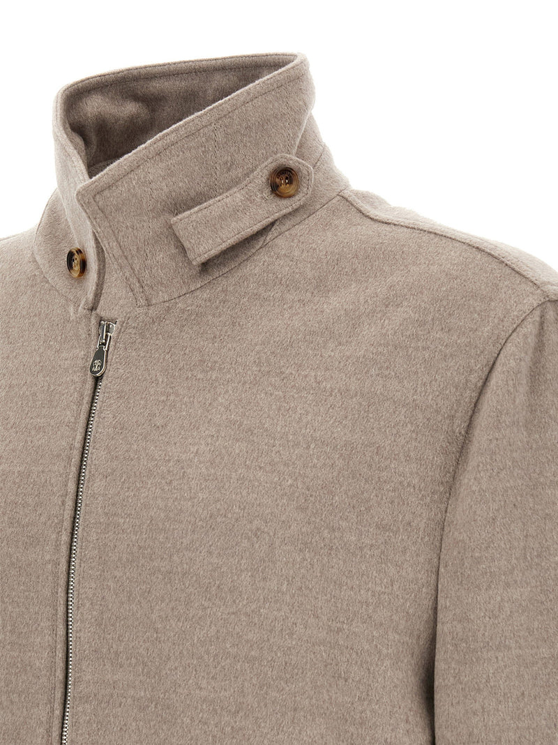 Brunello Cucinelli Brunello Cucinelli Virgin Wool Beaver Bomber Jacket