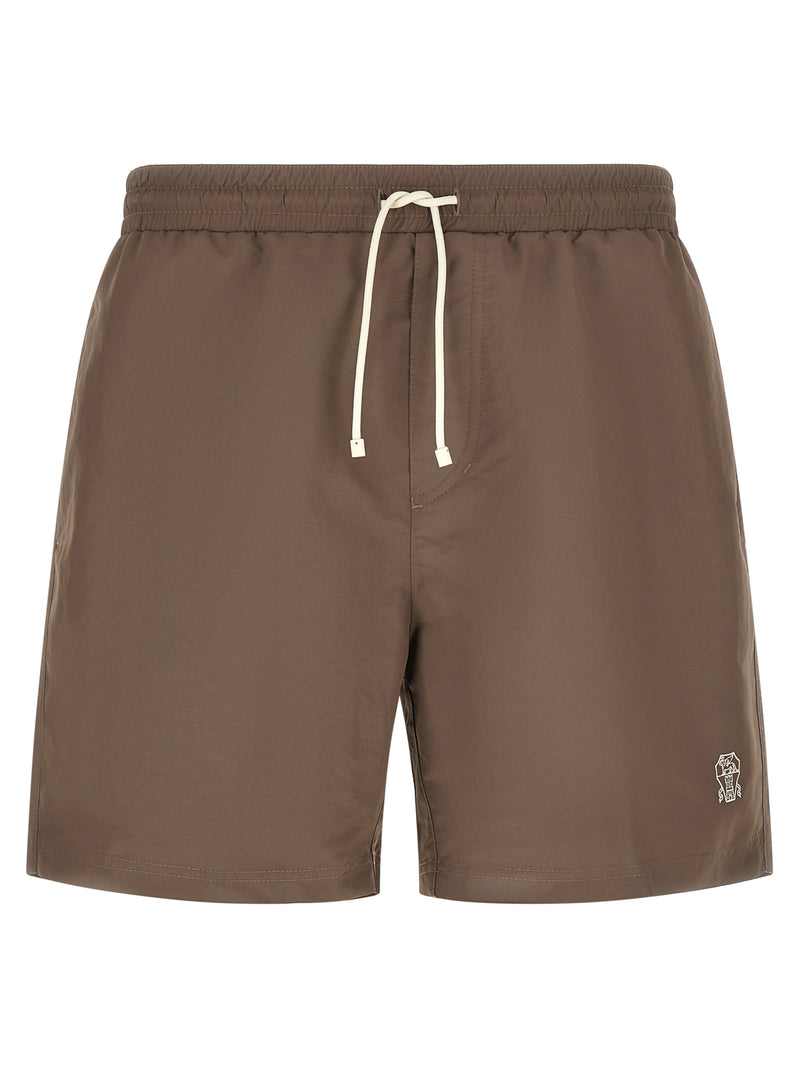 Brunello Cucinelli Logo Embroidery Swimsuit | Urbalenti™ NYC