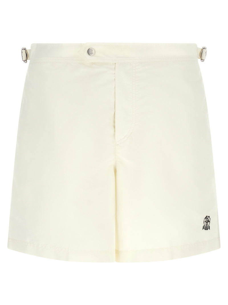 Brunello Cucinelli Brunello Cucinelli Logo Embroidery Swimsuit