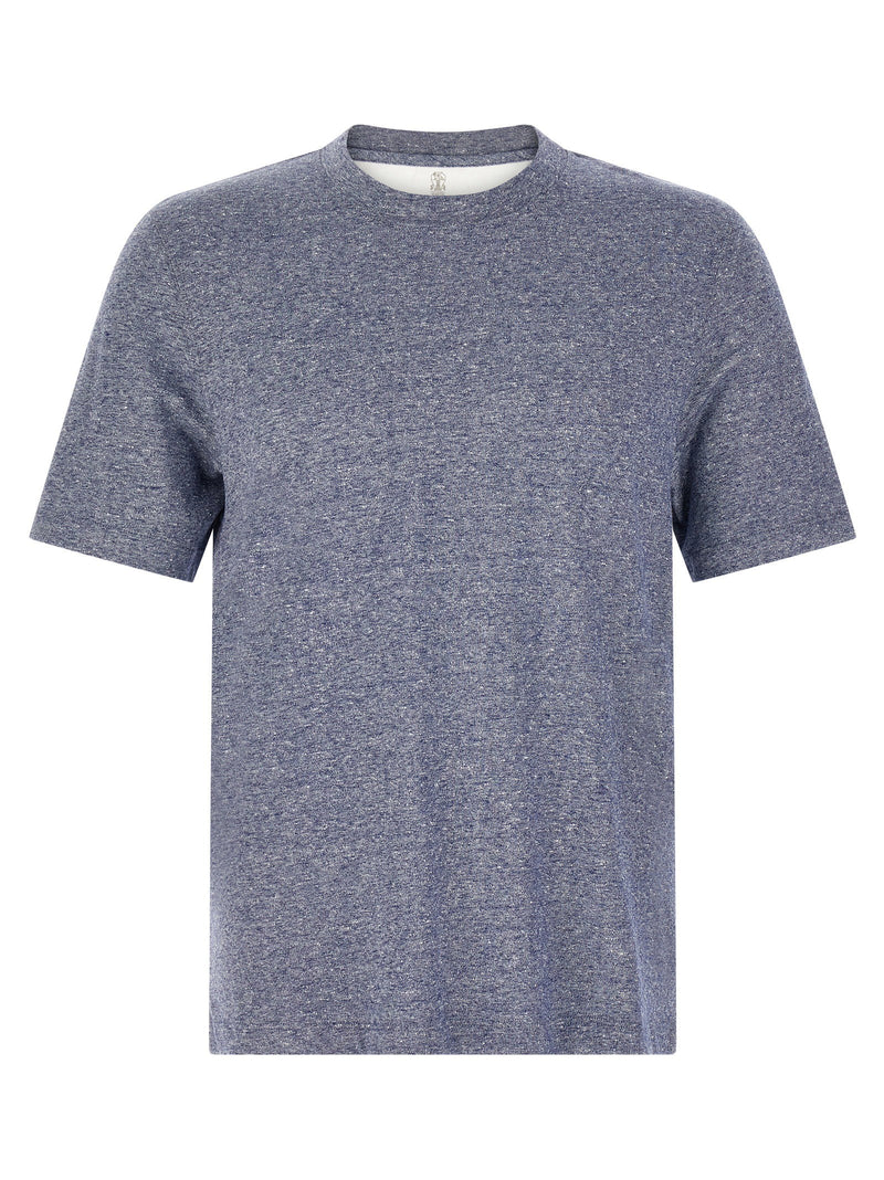Brunello Cucinelli Brunello Cucinelli Mélange Linen Blend T-shirt