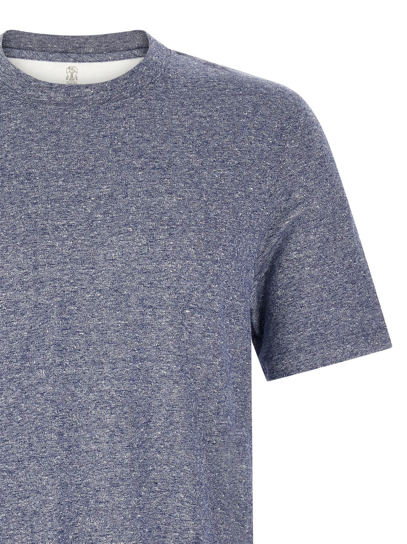 Brunello Cucinelli Brunello Cucinelli Mélange Linen Blend T-shirt
