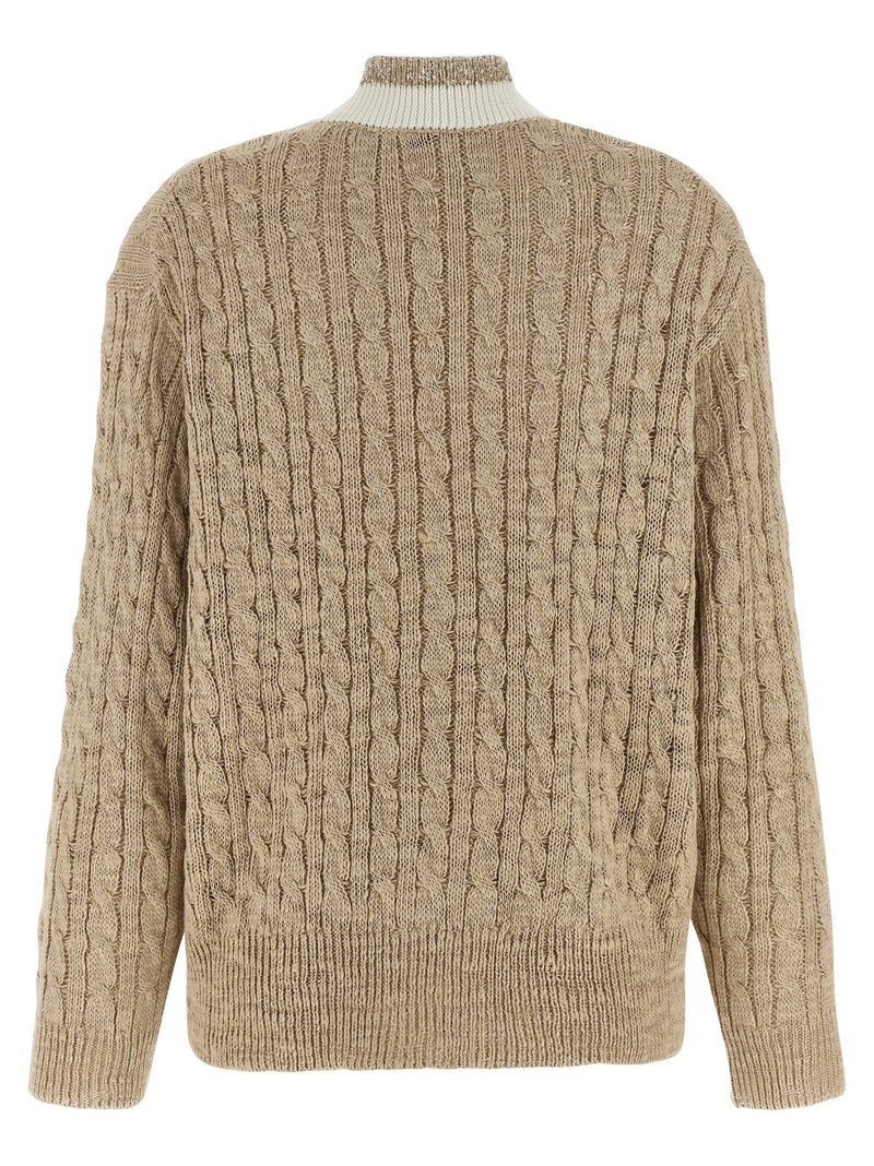 Brunello Cucinelli Braided Cardigan | Urbalenti™ NYC