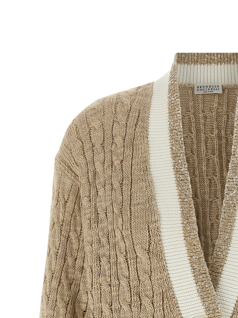 Brunello Cucinelli Braided Cardigan | Urbalenti™ NYC