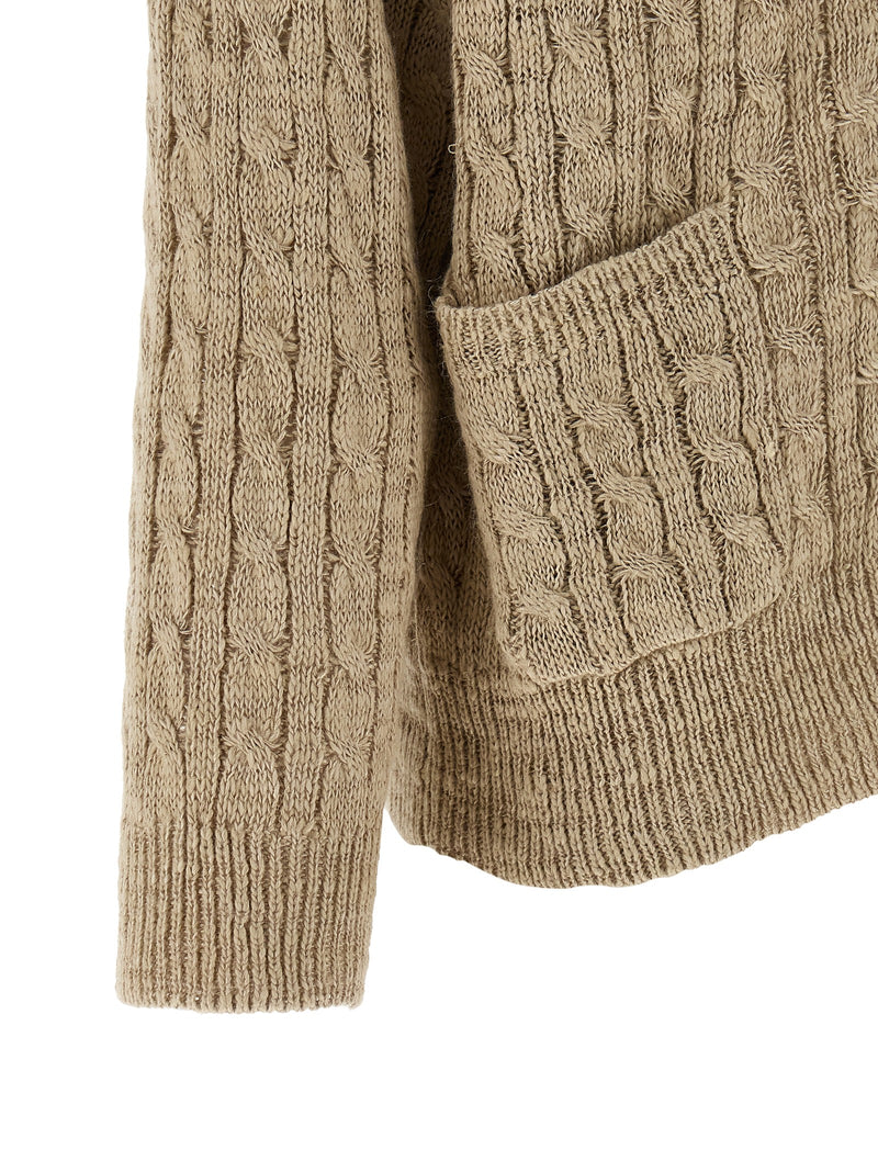 Brunello Cucinelli Braided Cardigan | Urbalenti™ NYC