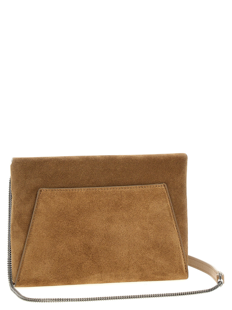 Brunello Cucinelli Brunello Cucinelli Monile Suede Clutch Bag