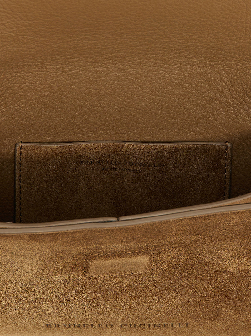 Brunello Cucinelli Brunello Cucinelli Monile Suede Clutch Bag