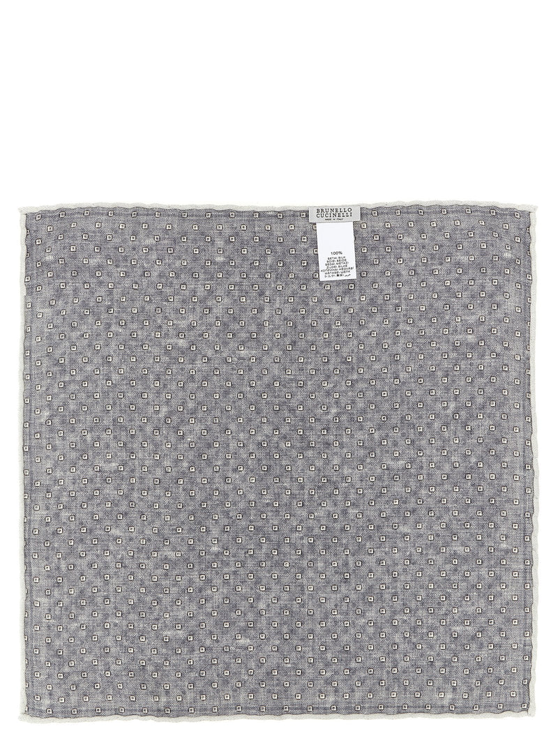 Brunello Cucinelli Brunello Cucinelli Double Face Silk Pocket Clutch Bag