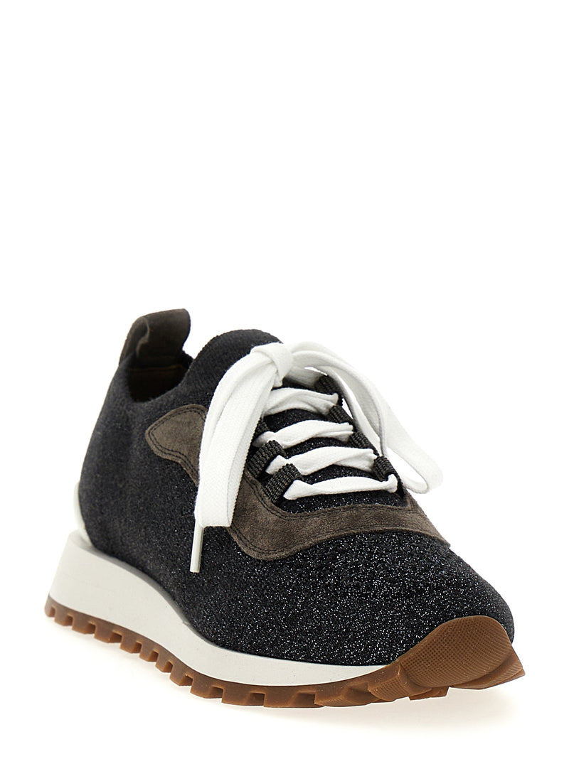 Brunello Cucinelli Lurex Sneakers - Rubber - Style G2490C2355 | Urbalent... | Urbalenti™ NYC
