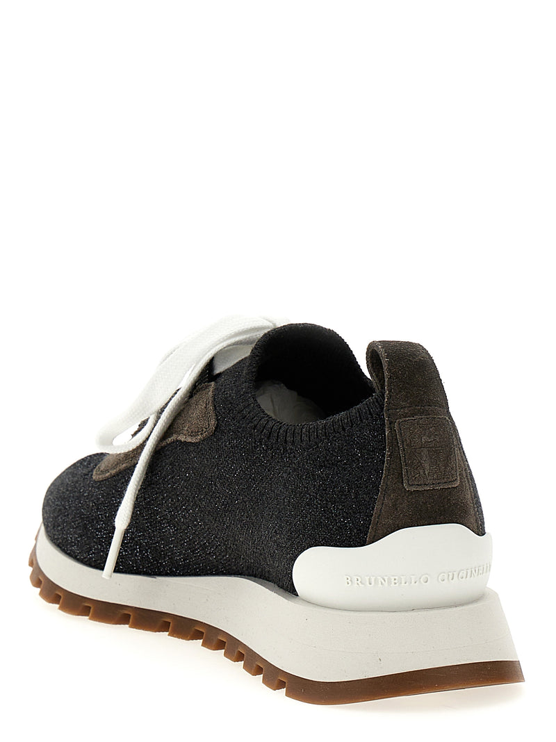 Brunello Cucinelli Lurex Sneakers - Rubber - Style G2490C2355 | Urbalent... | Urbalenti™ NYC