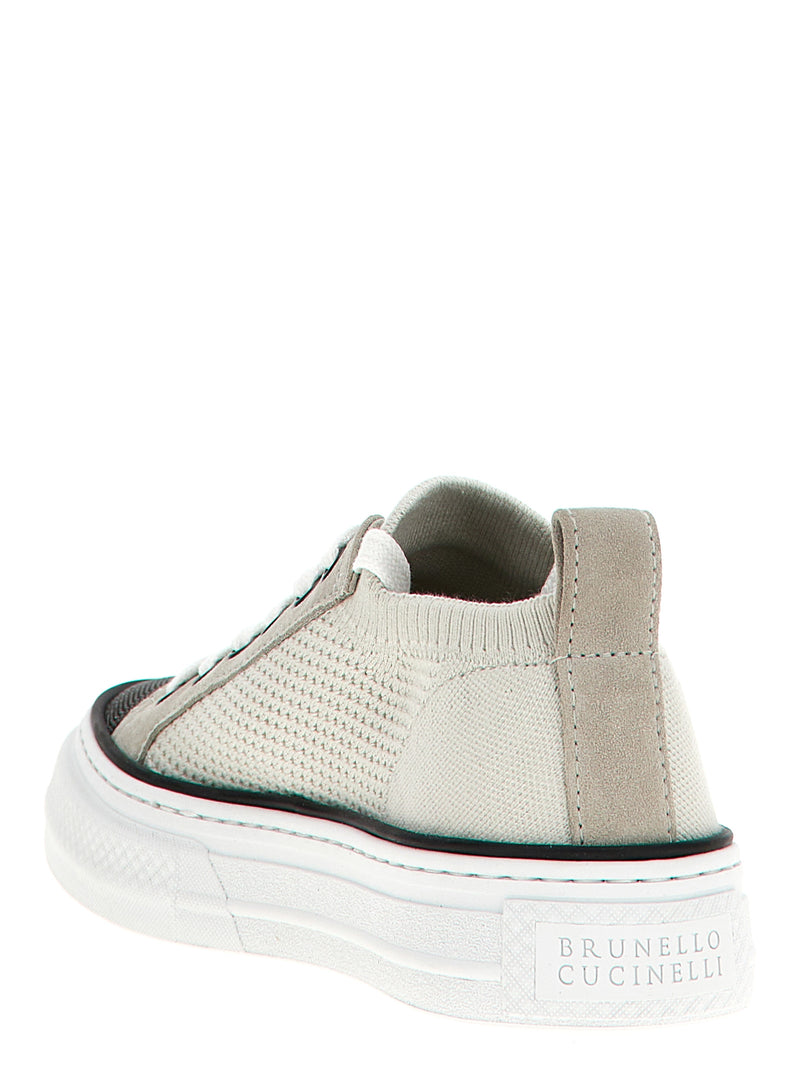 Brunello Cucinelli Monile Knit Sneakers | Urbalenti™ NYC