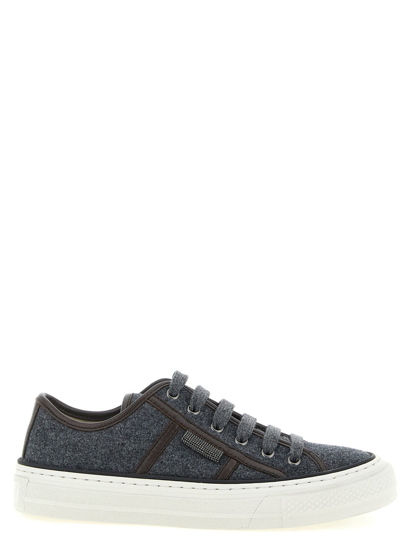 Brunello Cucinelli Brunello Cucinelli Shiny Tab Sneakers
