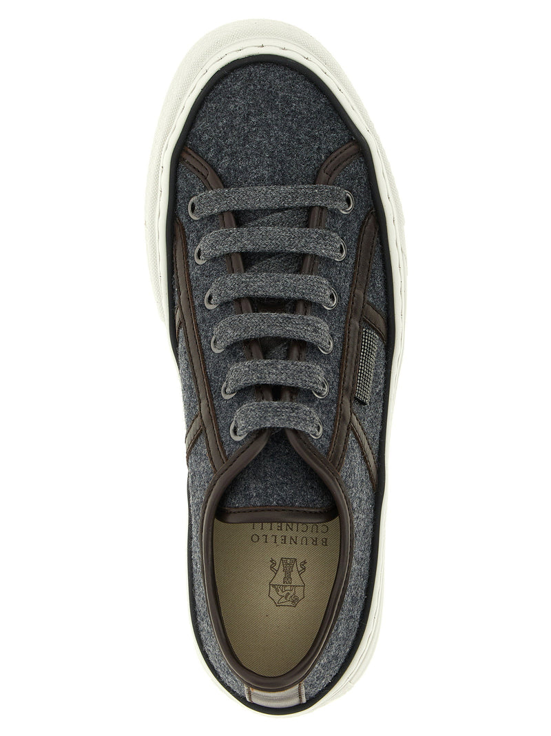 Brunello Cucinelli Brunello Cucinelli Shiny Tab Sneakers