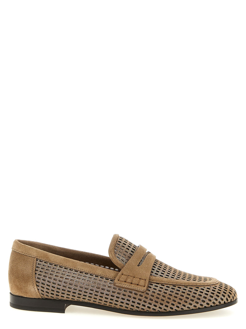 Brunello Cucinelli Sparkling Net Loafers | Urbalenti™ NYC